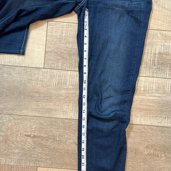 Paige jeans darker denim hoxton ankle stretchy skinny jeans 26 - Picture 11 of 15